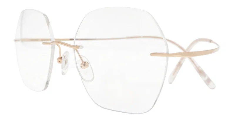 Rama de ochelari RXM 6937 c2 Moonlight, auriu și transparent, vedere frontală